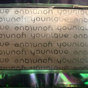 Younique Logo Cosmetic Pouch - Black and White